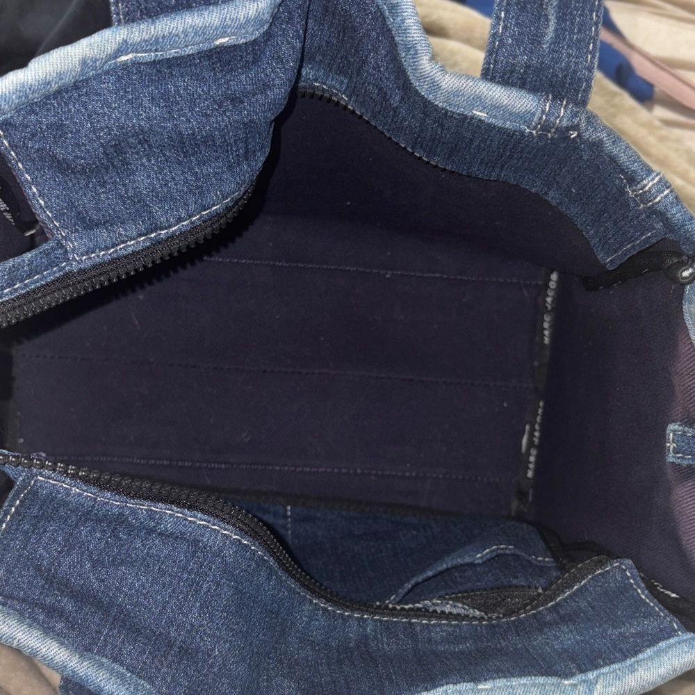Marc Jacobs The Tote Bag Denim Patchwork Blue - Picture 4 of 4